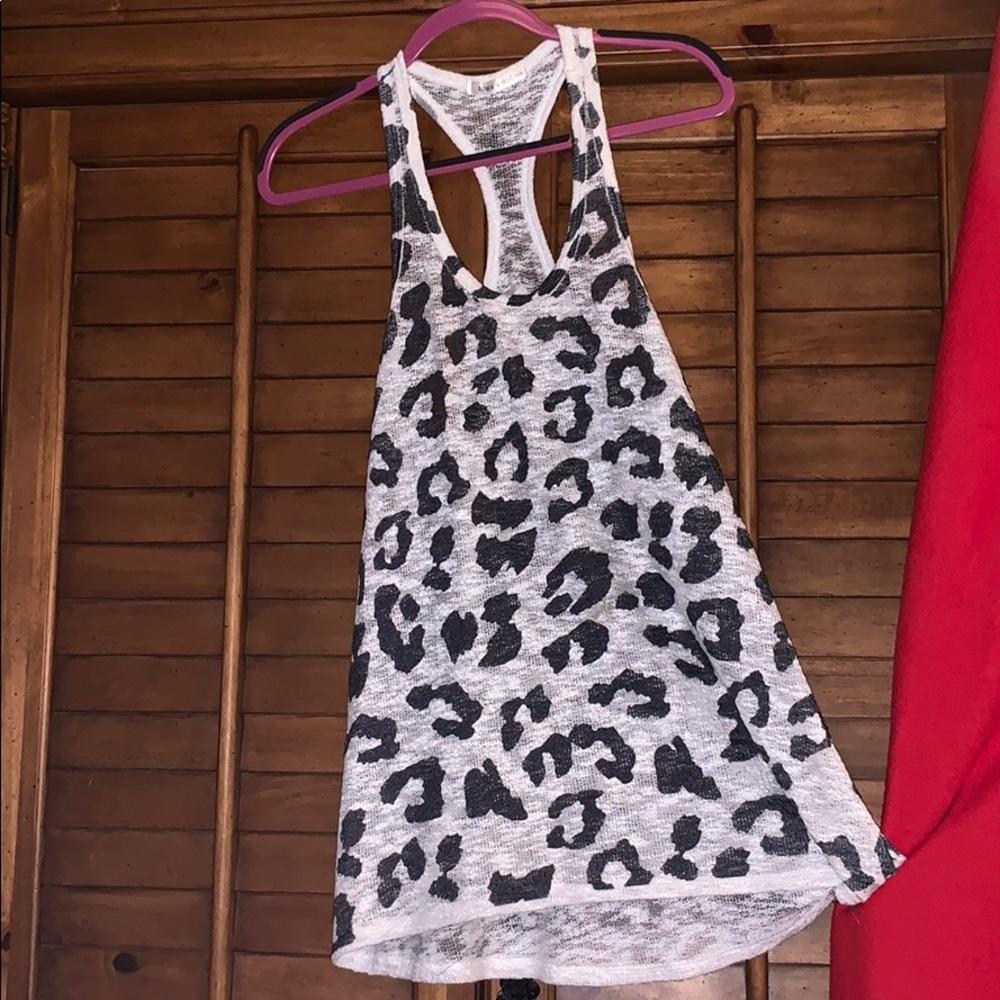 Luna Chic Animal Print Racer Back Tank Top